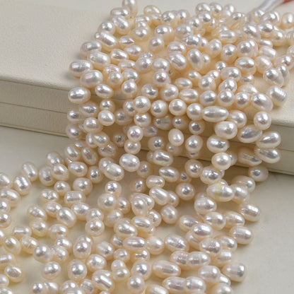 1006   9-10Mm Panax notogeng rice beads natural freshwater pearls work in progress loose beads DIY collarbone chain jewelry material