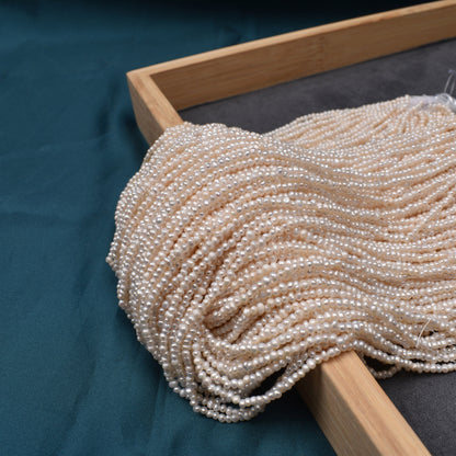 1169 1.8-2 mm Small Pearl Natural Freshwater Real Pearl Loose Bead work in progress