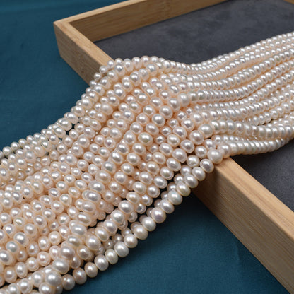 1208 6mm natural freshwater pearl loose beads work in progress handmade DIY accessories raw materials