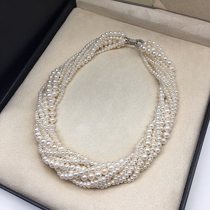 multi-layer TIAN Ran freshwater pearl necklace