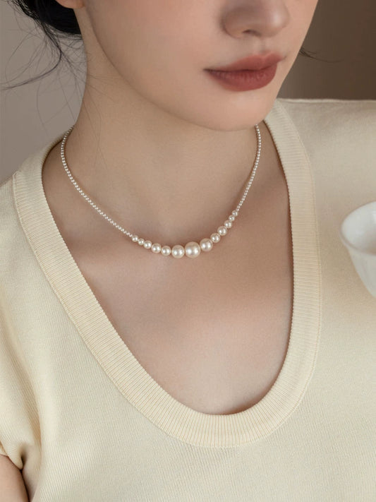 Shijia Pearl Necklace Versatile Premium Chain 2024 New