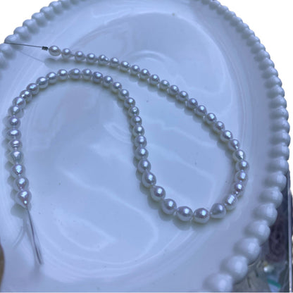 1097 Baroque Droplet Pearl 5-6-7 mm Irregular Natural Freshwater Pearl