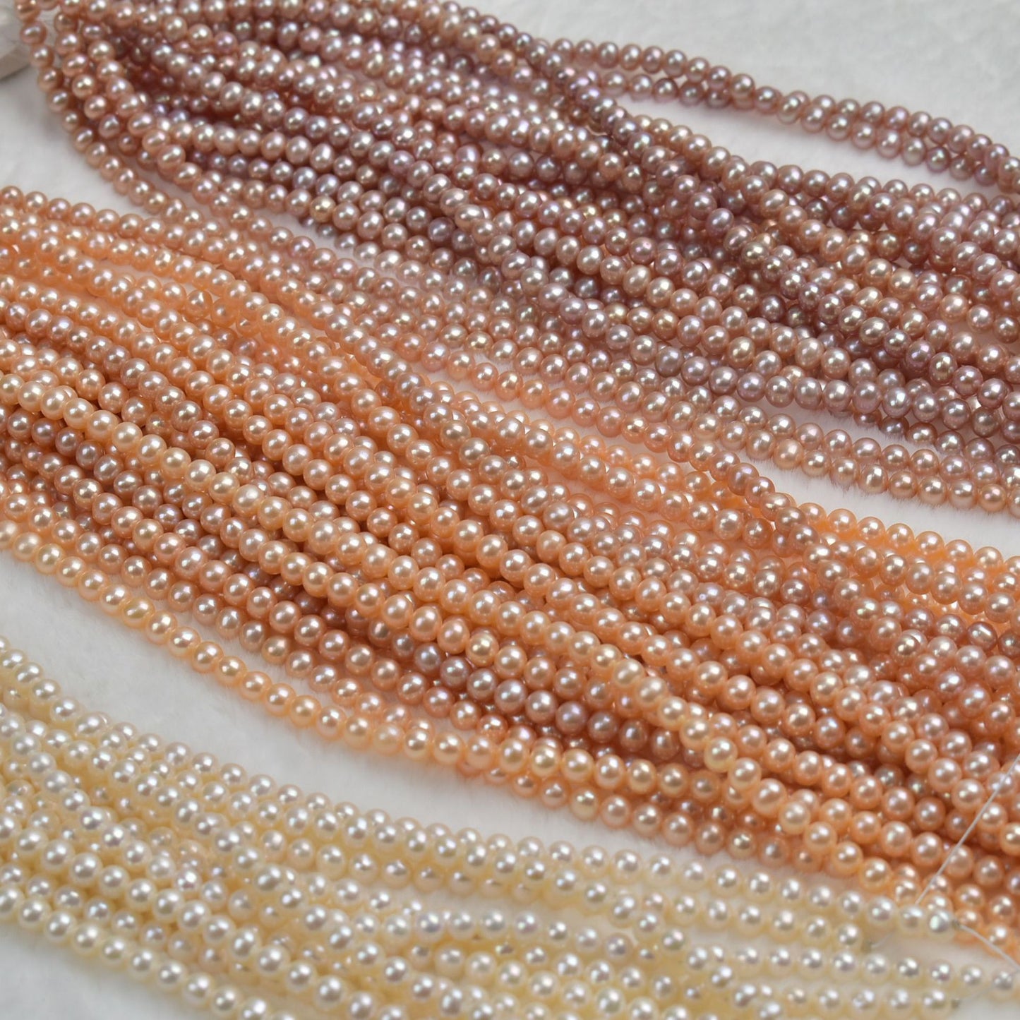 1141 6-7Mm seedless near-round strong light pearl natural freshwater pearl DIY handmade jewelry