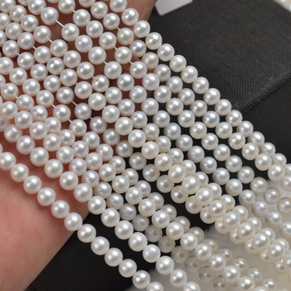 1146 5-6Mm natural freshwater pearl loose beads work in progress DIY