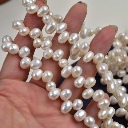 1006   9-10Mm Panax notogeng rice beads natural freshwater pearls work in progress loose beads DIY collarbone chain jewelry material