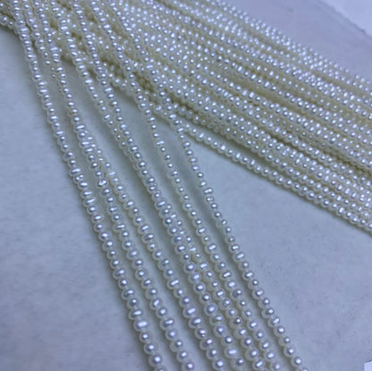 1156 cost-effective 2-3mm strong light, round small pearl natural fresh water, pearl necklace work in progress