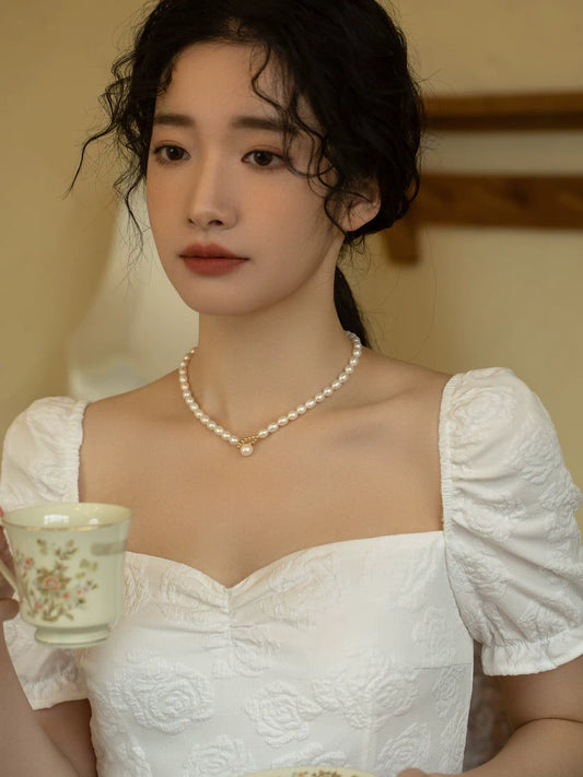 Natural Freshwater Pearl Necklace Chain