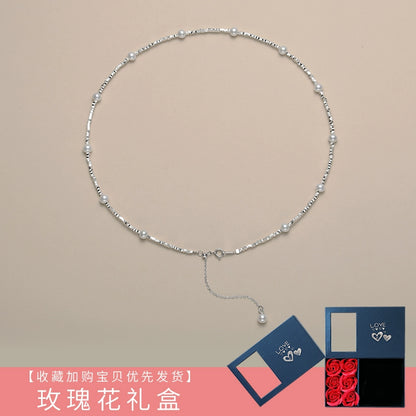 Baby Pearl Necklace Gypsy Lady Natural Freshwater Round Strong Light