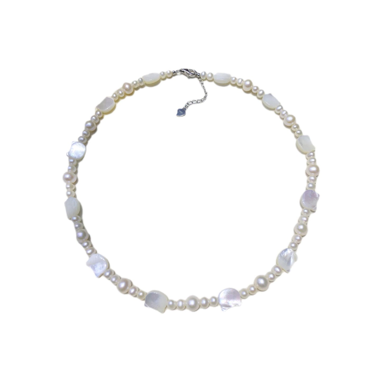 Idol Internet celebrity explosion tian ran freshwater real pearl shell black and white cat sweet cool wind necklace