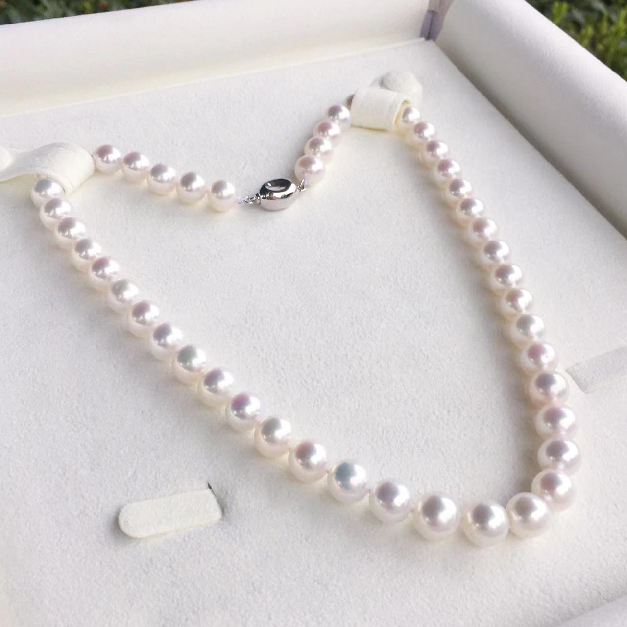 n freshwater ak pearl with core necklace