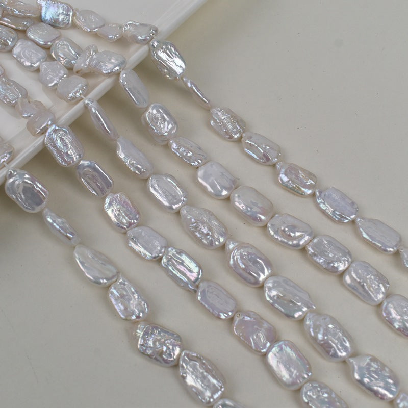 1073 Natural freshwater pearl cube loose beads 12-18mm