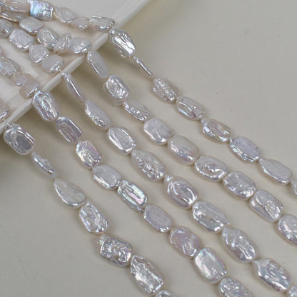 1073 Natural freshwater pearl cube loose beads 12-18mm