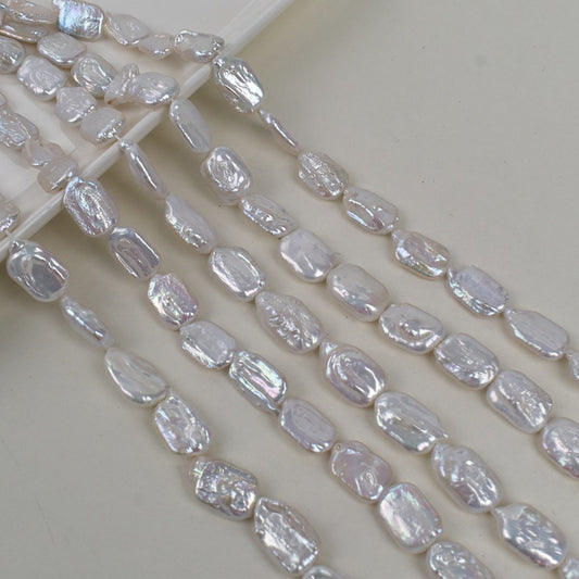 1073 Natural freshwater pearl cube loose beads 12-18mm