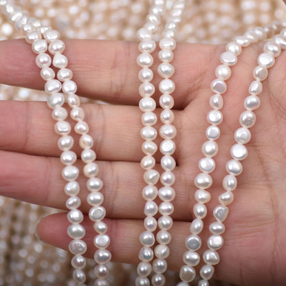 1321 small beads 3/4/5 mm natural freshwater pearl necklace work in progress wholesale