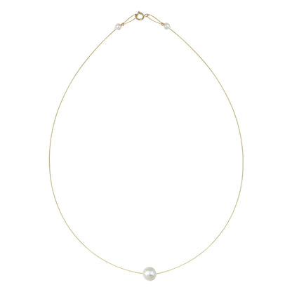 French retro natural pearl necklace female stacked wearing 14k gold collarbone chain Qixi Festival gift to girlfriend