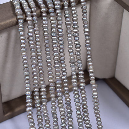 1237 40 cm long, natural freshwater pearl work in progress handmade beaded material