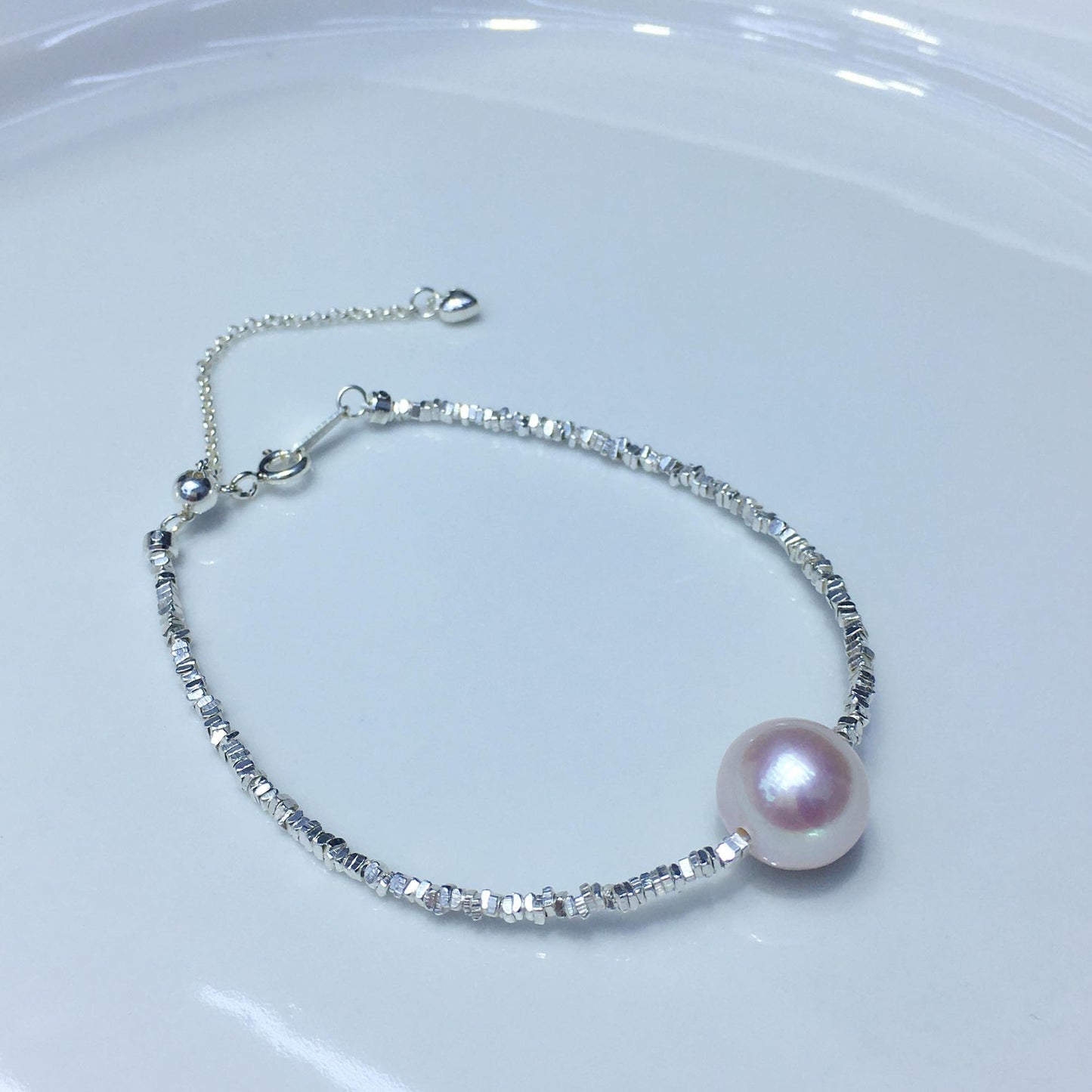 S925 sterling silver gypsy tian ran freshwater pearl necklace bracelet ring