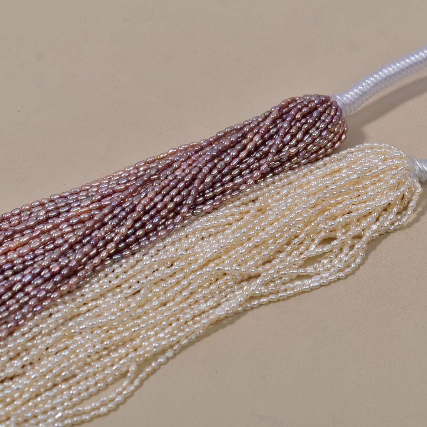 1004 Real pearls extremely fine 2-2.5 mm natural freshwater millet beads strong light work in progress naked beads string necklace pearl wholesale