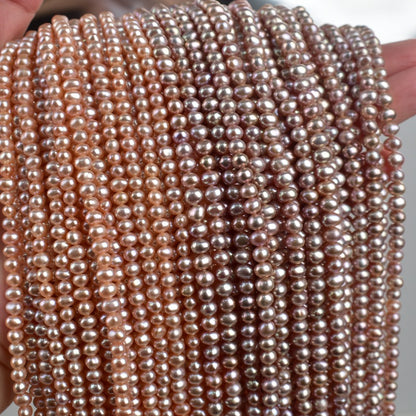 1185 4-5Mm natural freshwater pearl work in progress DIY loose beads