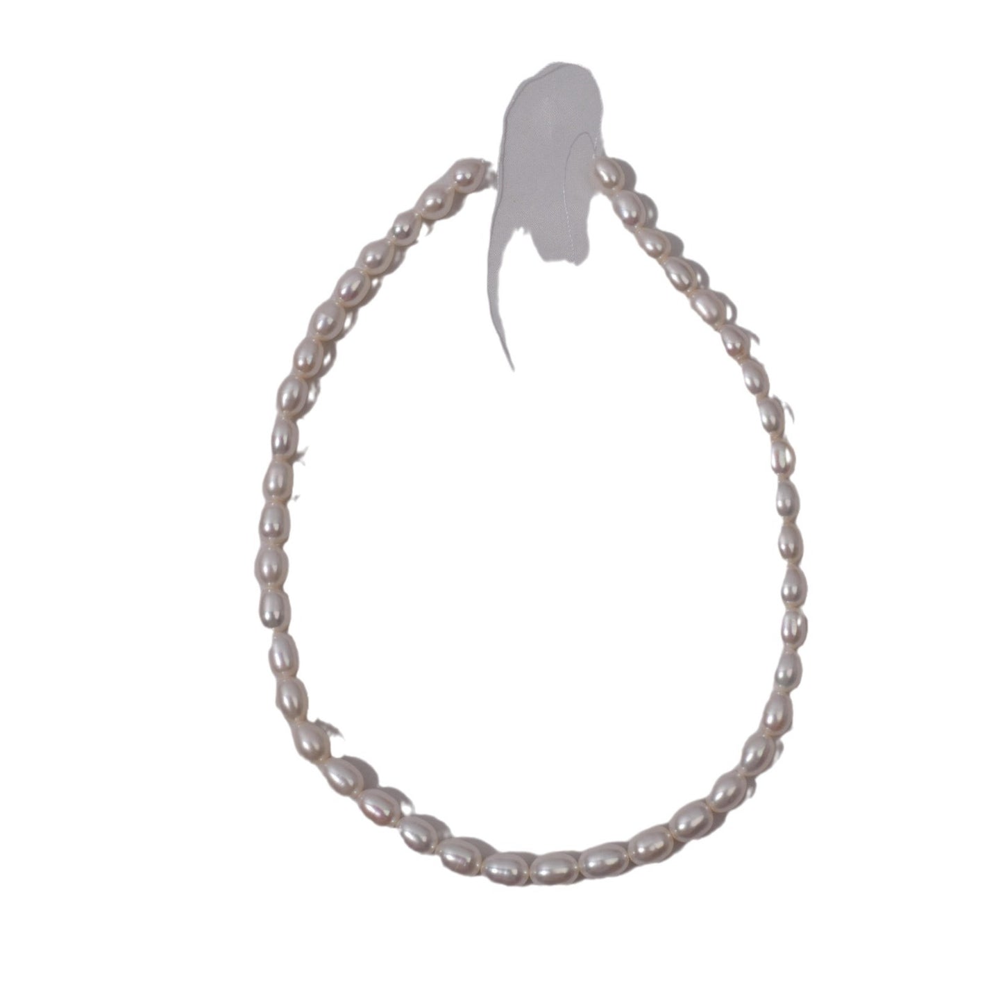 1049 Freshwater Fat Rice Beads Loose Beads Natural Pearls 7mm