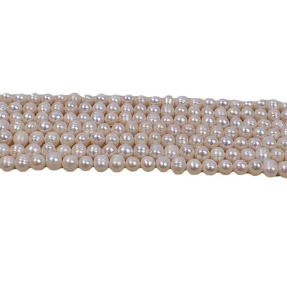 1130 manufacturers wholesale 7-8mm threaded natural freshwater pearls