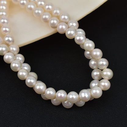 1152 6-7Mm seedless near round pearl natural freshwater pearl DIY handmade jewelry