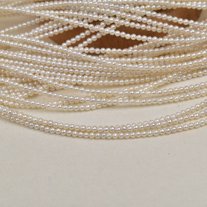 1193 cost-effective 2-3mm strong light near round pearl natural freshwater pearl necklace work in progress jewelry loose beads DIY