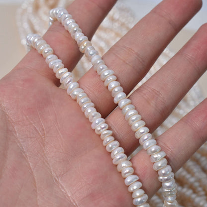 1203 cost-effective flat beads 4-5 special-shaped irregular pearls natural freshwater pearls DIY