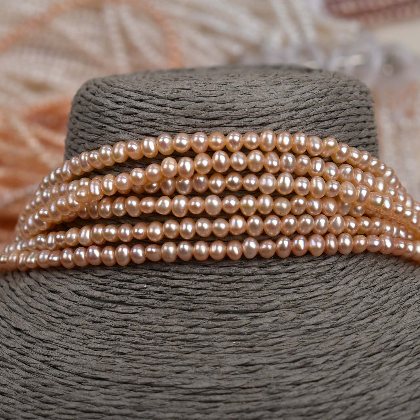 1187 Natural Freshwater Pearl 3-4mm work in progress Loose Bead Bare Bead DIY