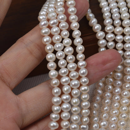 1196 Natural freshwater pearl loose beads 5-6mm pearl work in progress DIY jewelry necklace material