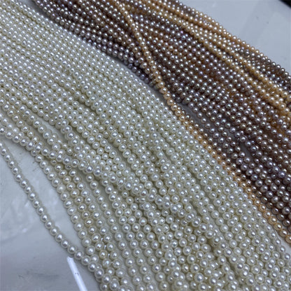1123 Natural Pearl 4-5MM Near Round  Loose Bead DIY Jewelry Accessories