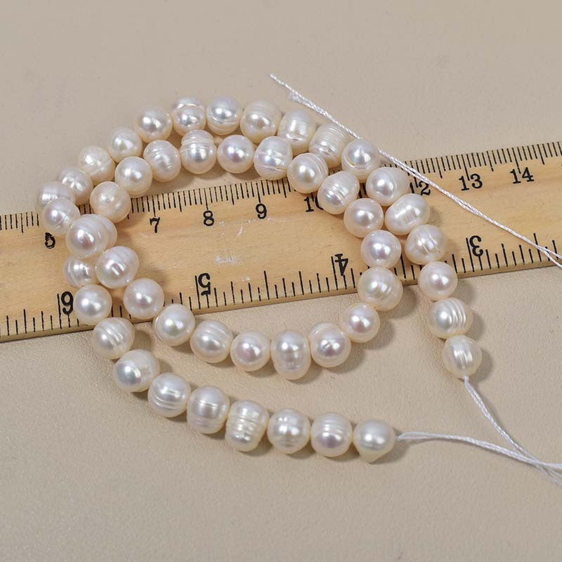 1130 manufacturers wholesale 7-8mm threaded natural freshwater pearls