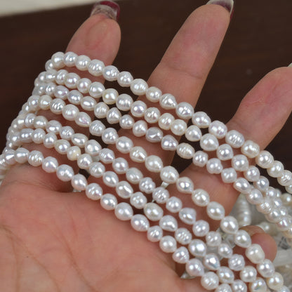 1031 Natural Freshwater Pearls 5-6mm Strong Light Rice Beads DIY Loose Beads