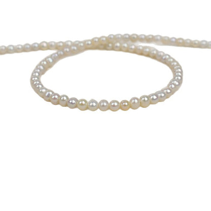 1115 3.5-4 mm near round pearl natural freshwater real pearl work in progress material jewelry accessories necklace material