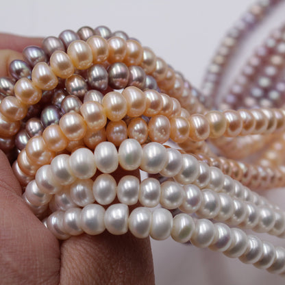 1229 farm direct sales, natural freshwater pearls 7-8mm work in progress DIY jewelry accessories