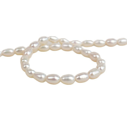 1011  6-7Mm rice beads natural freshwater real pearls work in progress material jewelry accessories necklace material