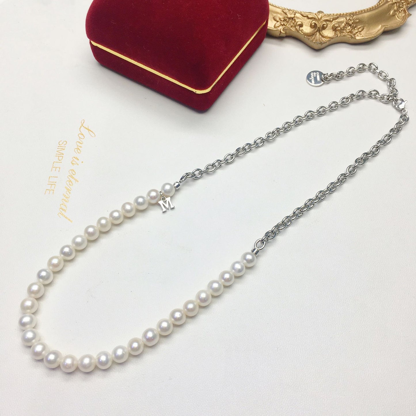 splicing  freshwater pearl necklace