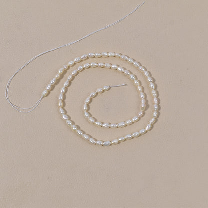 1028 Farm Direct Supply 3mm Natural Freshwater Pearl Loose Beads Rice Beads