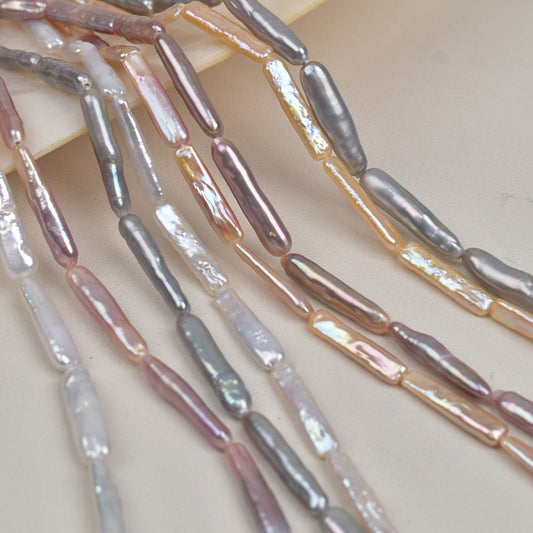 1107 natural silver gray white gold Panax notoginseng petals baroque natural freshwater pearl