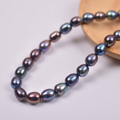 1019 Natural Freshwater Pearl Loose Beads 7-8mm Rice BeadsWholesale