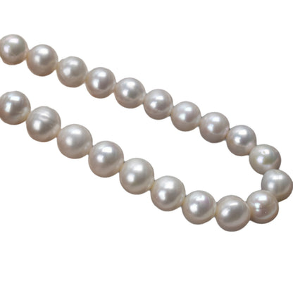 1149 wholesale 7-8-9 -10mm natural freshwater pearl seedless micro-flawed near round pearl DIY work in progress