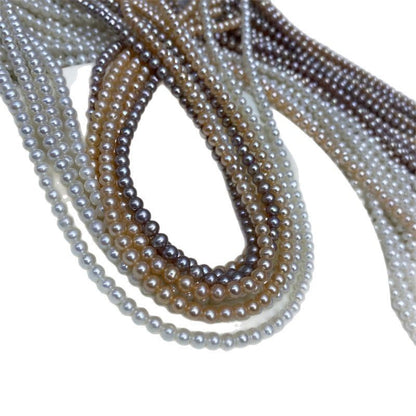 1123 Natural Pearl 4-5MM Near Round  Loose Bead DIY Jewelry Accessories