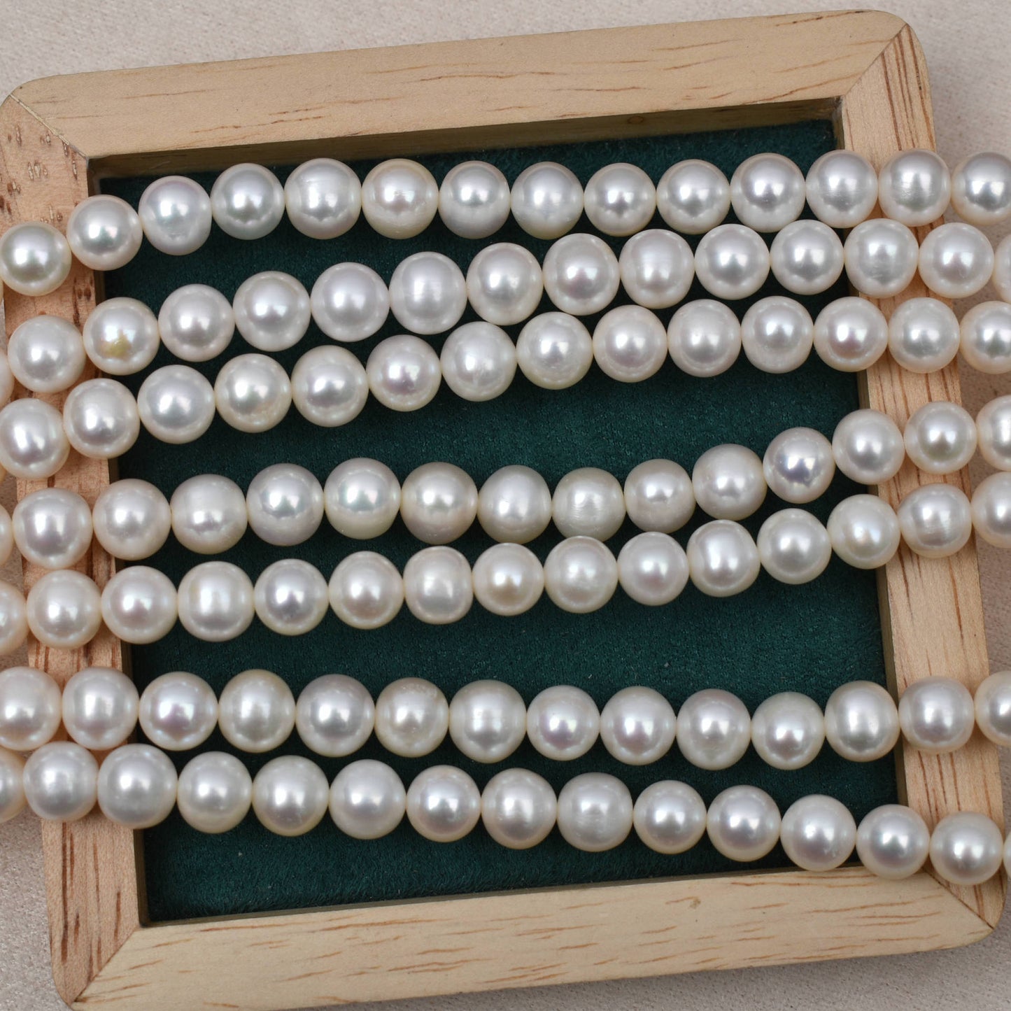 1144 natural freshwater pearl 8-9mm strong light DIY bracelet necklace work in progress loose beads wholesale