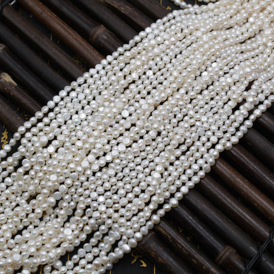 1321 small beads 3/4/5 mm natural freshwater pearl necklace work in progress wholesale