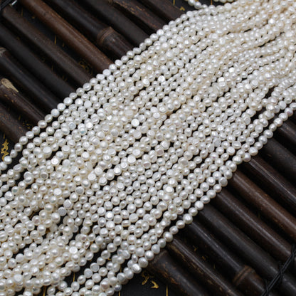 1321 small beads 3/4/5 mm natural freshwater pearl necklace work in progress wholesale