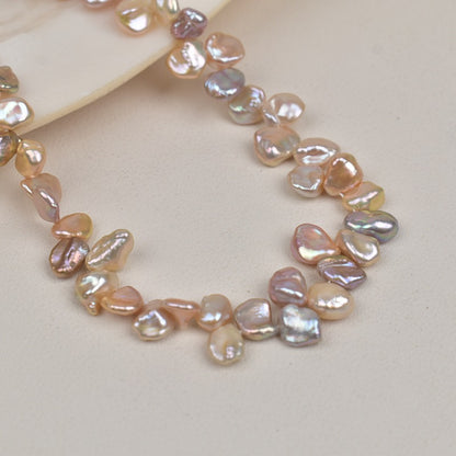 1081 Natural Silver Grey White Gold Panax Notoginseng Petals Baroque Natural Freshwater Pearl