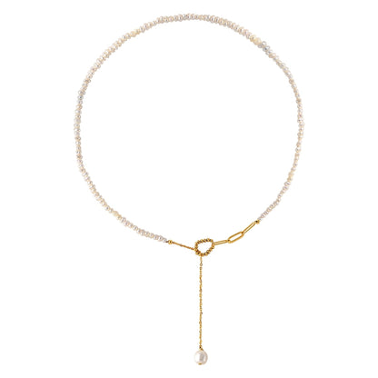 Gentle Natural Freshwater Pearl Necklace Ladies Small Classic Clavicle