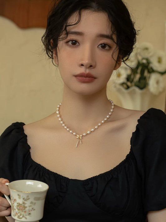 Pearl Necklace Women's High-end Chain Women's New 2022 Models