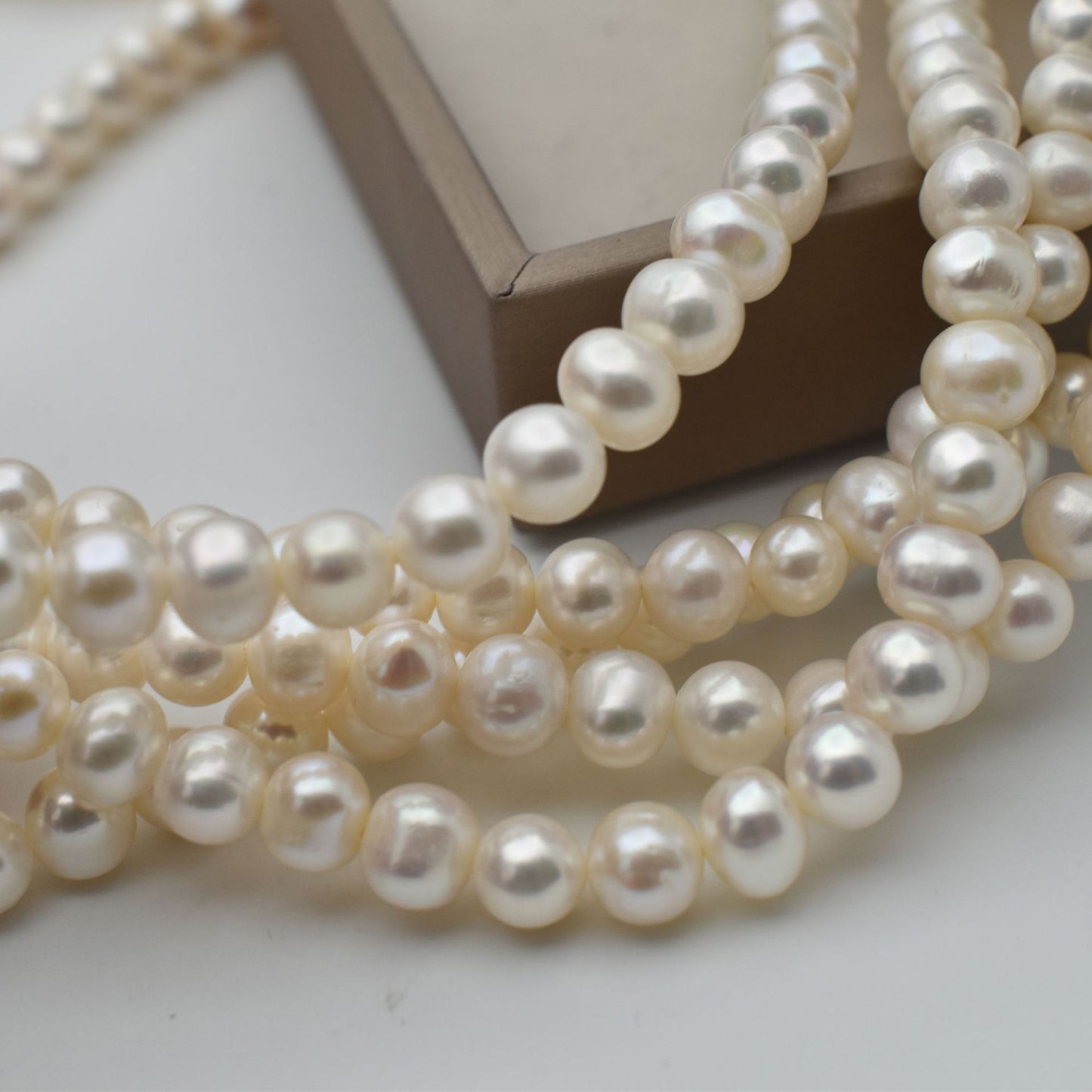 1174 Natural freshwater pearl 7-8mm punch DIY work in progress