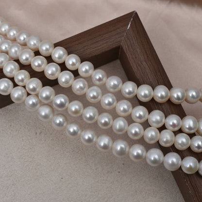 1144 natural freshwater pearl 8-9mm strong light DIY bracelet necklace work in progress loose beads wholesale